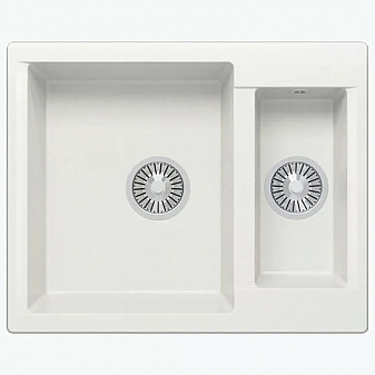 Мойка кухонная Polygran Brig-620 62 см белая