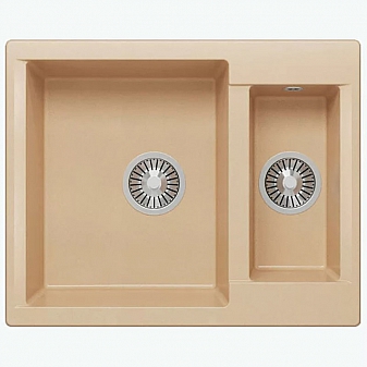 Мойка кухонная Polygran Brig-620 62 см бежевая