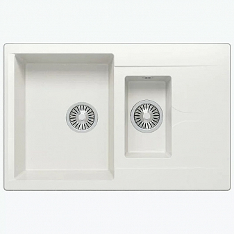 Мойка кухонная Polygran Brig-770 77 см белая