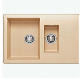 Мойка кухонная Polygran Brig-770 77 см бежевая