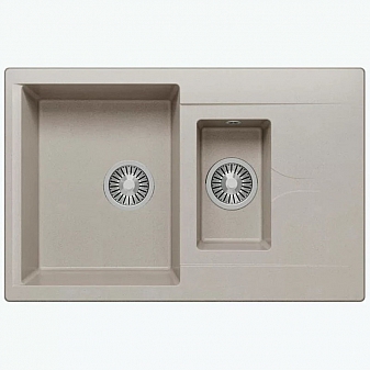 Мойка кухонная Polygran Brig-770 77 см серая