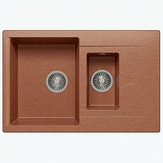 Мойка кухонная Polygran Brig-770 77 см терракотовая