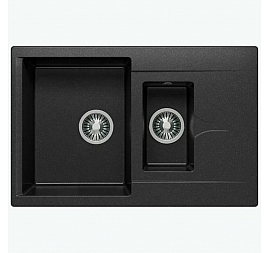 Мойка кухонная Polygran Brig-770 77 см черная