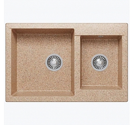 Мойка кухонная Polygran Brig-772 77 см песочная