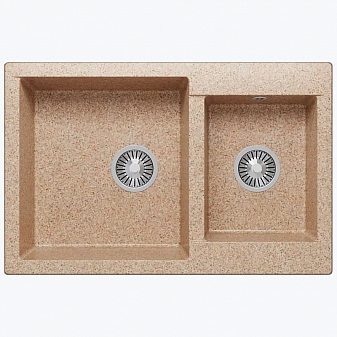 Мойка кухонная Polygran Brig-772 77 см песочная