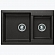 Мойка кухонная Polygran Brig-772 77 см черная