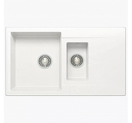 Мойка кухонная Polygran Brig-870 87 см белая