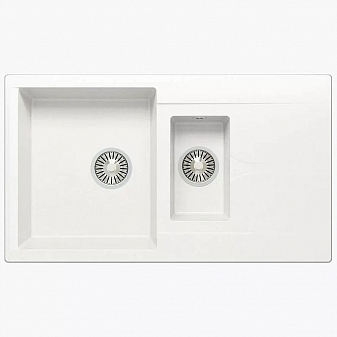 Мойка кухонная Polygran Brig-870 87 см белая