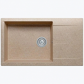 Мойка кухонная Polygran Gals-862 86 см песочная