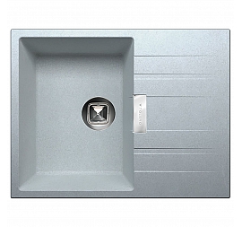 Мойка кухонная Tolero Loft TL-650 65 см серый металлик