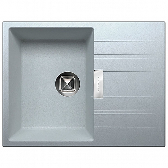 Мойка кухонная Tolero Loft TL-650 65 см серый металлик