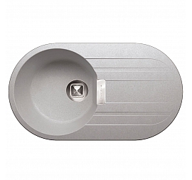 Мойка кухонная Tolero Loft TL-780 78 см серый металлик