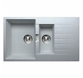 Мойка кухонная Tolero Loft TL-860 86 см серый металлик