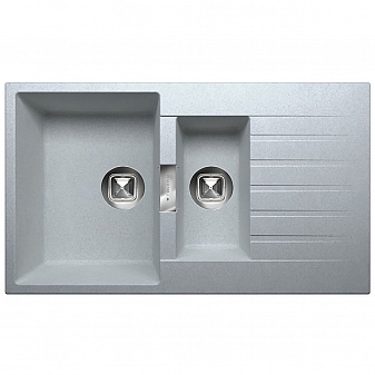 Мойка кухонная Tolero Loft TL-860 86 см серый металлик