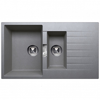 Мойка кухонная Tolero Loft TL-860 86 см серая