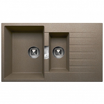 Мойка кухонная Tolero Loft TL-860 86 см темно-бежевая