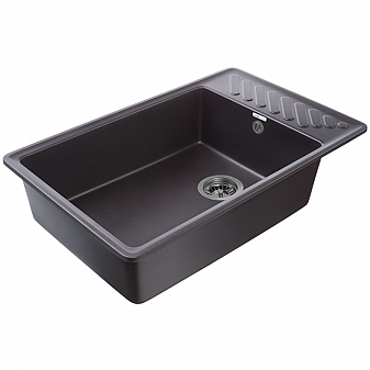 Мойка кухонная GranFest Quarz GF-ZL51 75 см черная