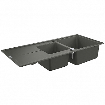Мойка кухонная Grohe K400 Composite 31643AT0 116 см серый гранит