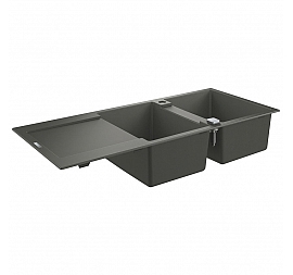 Мойка кухонная Grohe K500 Composite 31647AT0 116 см серый гранит