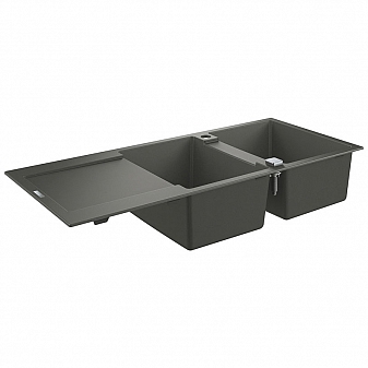 Мойка кухонная Grohe K500 Composite 31647AT0 116 см серый гранит