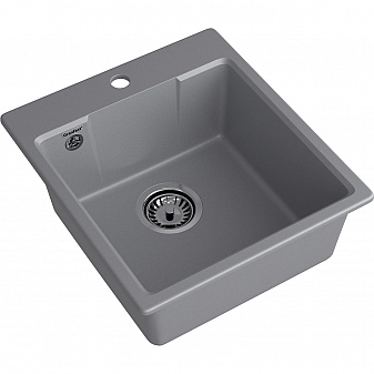 Мойка кухонная GranFest Urban 644 44 см темно-серая
