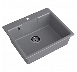 Мойка кухонная GranFest Urban 658 58 см темно-серая