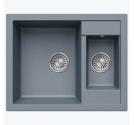 Мойка кухонная Tolero R-109 943612 62 см грей