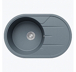 Мойка кухонная Tolero R-116 943698 78 см грей