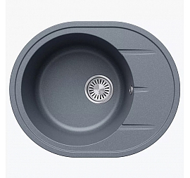 Мойка кухонная Tolero R-122 943759 58 см грей