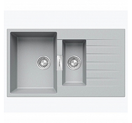 Мойка кухонная Tolero Loft TL-860 856325 86 см платина