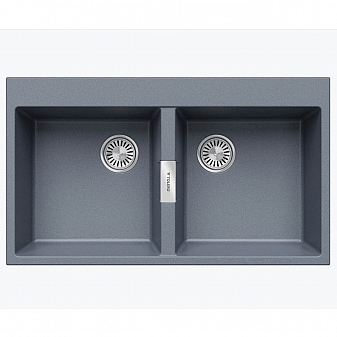 Мойка кухонная Tolero Loft TL-862 856363 86 см грей