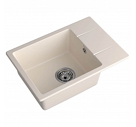 Мойка кухонная GranFest Urban 258L 58 см белая