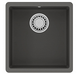 Мойка кухонная Lemark Sinara 400-U 9910065 40 см серый шёлк