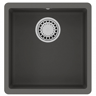Мойка кухонная Lemark Sinara 400-U 9910065 40 см серый шёлк