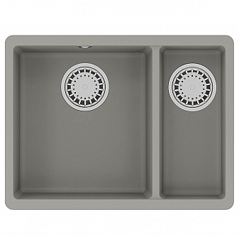 Мойка кухонная Lemark Sinara 550-U 9910081 55 см грей