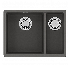 Мойка кухонная Lemark Sinara 550-U 9910083 55 см серый шёлк