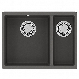 Мойка кухонная Lemark Sinara 550-U 9910083 55 см серый шёлк
