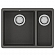 Мойка кухонная Lemark Sinara 550-U 9910083 55 см серый шёлк