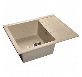Мойка кухонная GranFest GF-Q650L 65 см бежевая