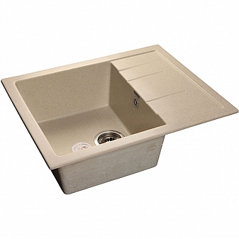 Мойка кухонная GranFest GF-Q650L 65 см бежевая