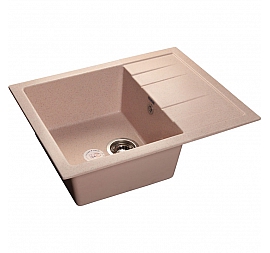 Мойка кухонная GranFest GF-Q650L 65 см светло-розовая