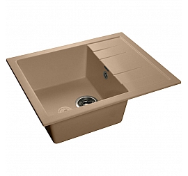 Мойка кухонная GranFest GF-Q650L 65 см топаз