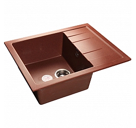 Мойка кухонная GranFest GF-Q650L 65 см красный марс