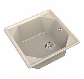 Мойка кухонная GranFest GF-U-500 50 см бежевая