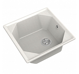 Мойка кухонная GranFest GF-U-500 50 см белая