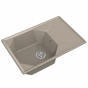 Мойка кухонная GranFest GF-U-740L 74 см песочная