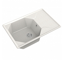 Мойка кухонная GranFest GF-U-740L 74 см белая