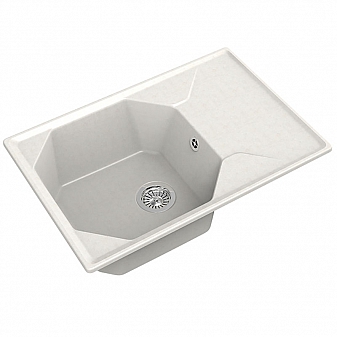 Мойка кухонная GranFest GF-U-740L 74 см белая