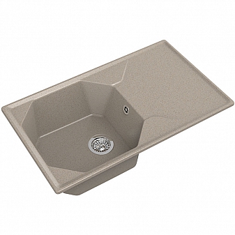 Мойка кухонная GranFest GF-U-840L 84 см песочная
