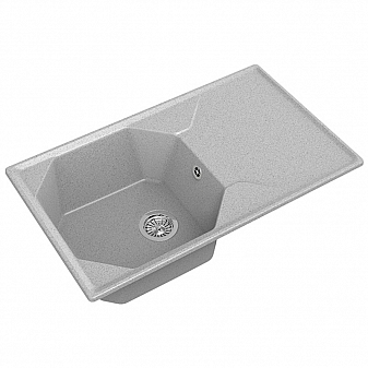 Мойка кухонная GranFest GF-U-840L 84 см серая